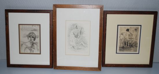 PIERRE BONNARD Group of 4 etchings.